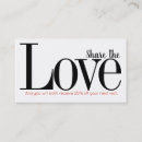 Search for share the love referral cards Simple