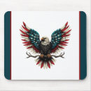 Search for red eagle mousepads White