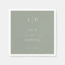 Search for sage green wedding napkins Modern elegant