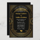 Search for great gatsby wedding invitations Gold and black