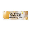 Search for 50th birthday return address labels Gold