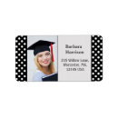 Search for black dots return address labels Graduation