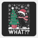 Search for black cat stickers Santa