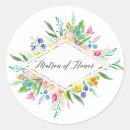 Search for bridesmaid thank you stickers Floral