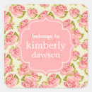 Search for vintage pink rose stickers Shabby