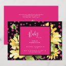 Search for fuchsia and black invitations Modern