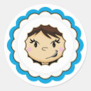 Search for cute face stickers Illustration