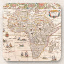 Search for ancient maps coasters Antique