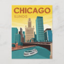 Search for chicago skyline invitations Vintage