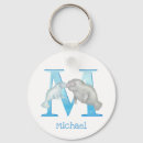 Search for manatee round keychains Blue