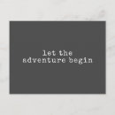 Search for adventure quote postcards Let the adventure begin