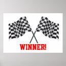 Search for crossed flags posters Chequered