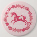 Recherche de licorne rose badges Fleurs