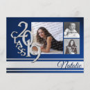 Search for silver and blue graduation invitations High school graduation