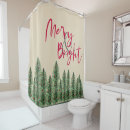 Search for christmas tree shower curtains Red and green