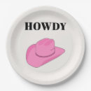 Search for cowboy paper plates Pink
