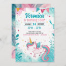 Recherche de magical unicorn invitations Rose