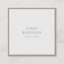 Recherche de consultant en matière de mode cartes visite Minimaliste