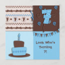 Search for boy 7th birthday invitations Fun