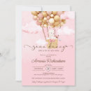Search for bunny baby shower invitations Hot air balloon