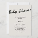 Search for classy baby shower invitations Black and white