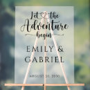 Search for adventure wedding signs Calligraphy