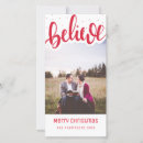 Search for believe christmas cards Red