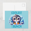 Search for baby penguin cartoon postcards Cute