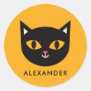 Search for the black cat stickers For kids