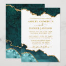 Search for teal white wedding invitations Marble