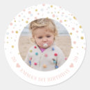 Search for 1st birthday stickers Girl