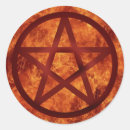 Search for red pentagram stickers Pagan
