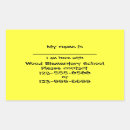 Search for field rectangle stickers Yellow