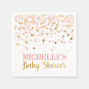 Search for baby girl shower napkins Gold glitter