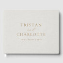Search for linen guest books Simple
