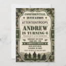 Search for military party invitations Boot camp