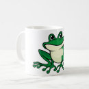 Recherche de grenouille de bande dessinée tasses Vert