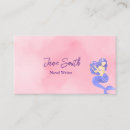 Search for mermaid business cards Pink
