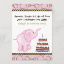 Recherche de pink elephant 1ans anniversaire invitations Zoo