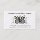 Search for drums business cards Set