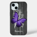 Recherche de papillon violet iphone coques Élégant