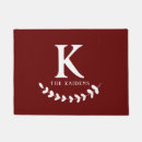 Search for burgundy doormats Monogrammed