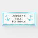 Search for nautical birthday banners Beach