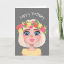 Search for flower child birthday cards Cartoon