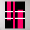 Recherche de noir et blanc abstrait posters Rayures