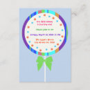 Search for lollipop birthday invitations Rainbow