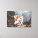 Search for bull cow canvas prints Western