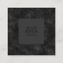 Search for floral pattern business cards Black