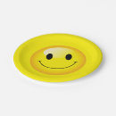 Search for yellow happy face plates Smiling