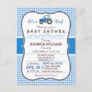 Search for blue tractor invitations Cute